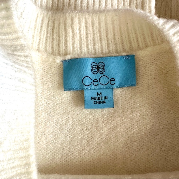 CECE oversized Rhinestone Sweater, M - Picture 3 of 3